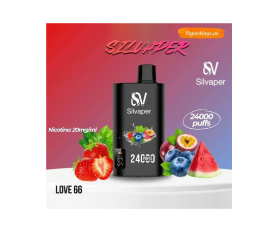 Silvapor Love 66 (24,000 Puffs)