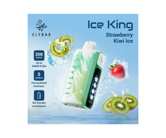 Elfbar Strawberry Kiwi Ice (30K Puffs)