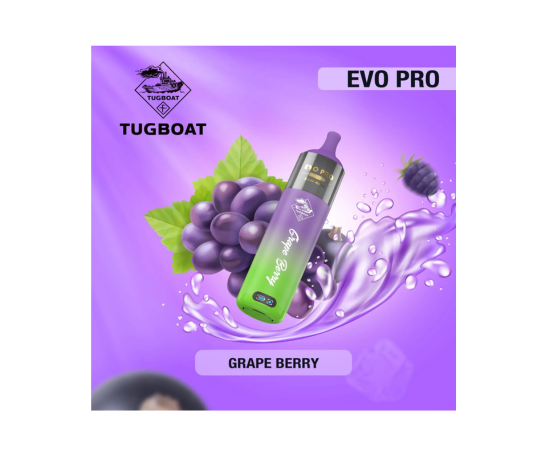 Tugboat Grape Berry EVO PRO (15K Puffs)