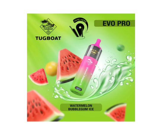 Tugboat Watermelon Bubblegum Ice (15k Puffs)