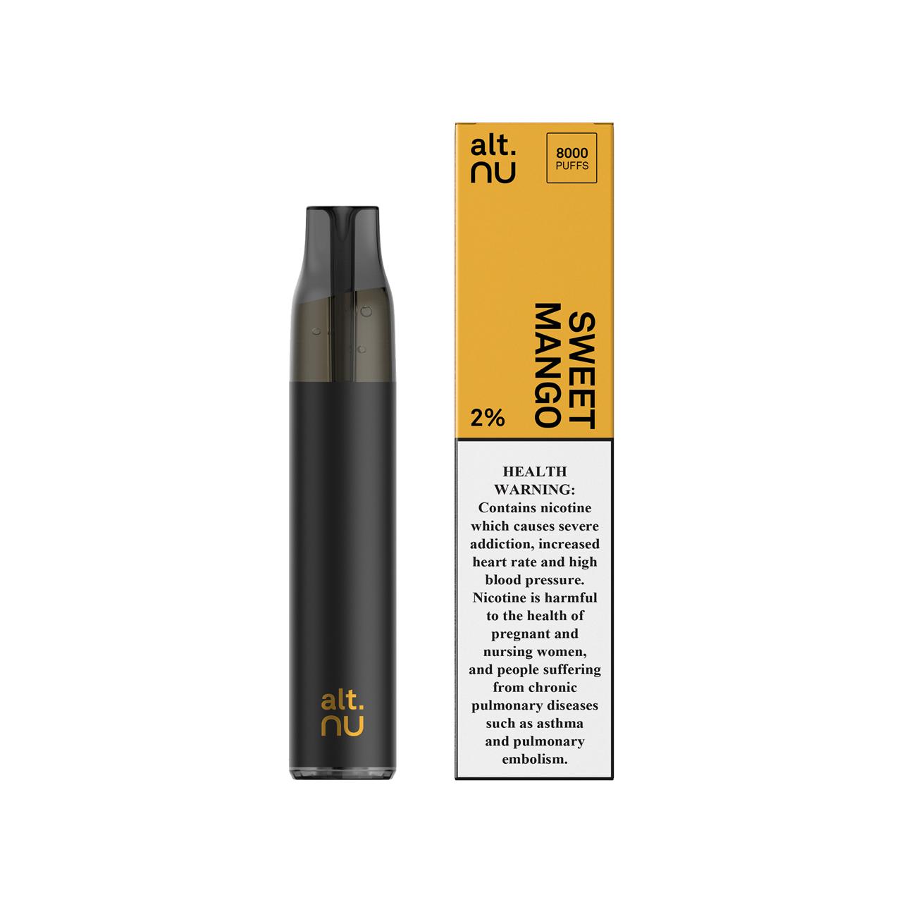 Alt NU 8000 Puffs 20mg Disposable Vape SWEET MANGO