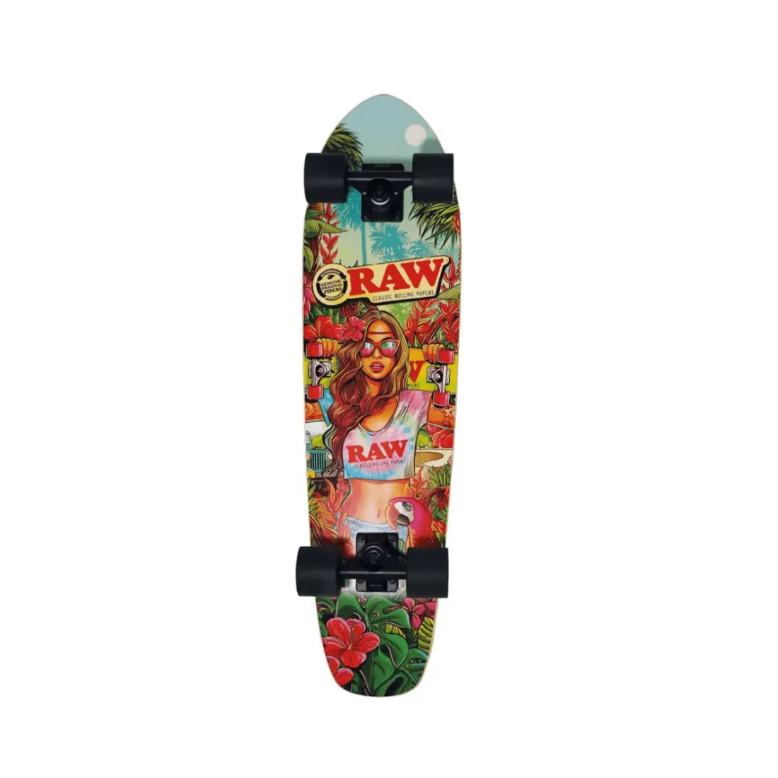 RAW Skateboard – Brazil Girl – Fully Assembled – Rawthentic