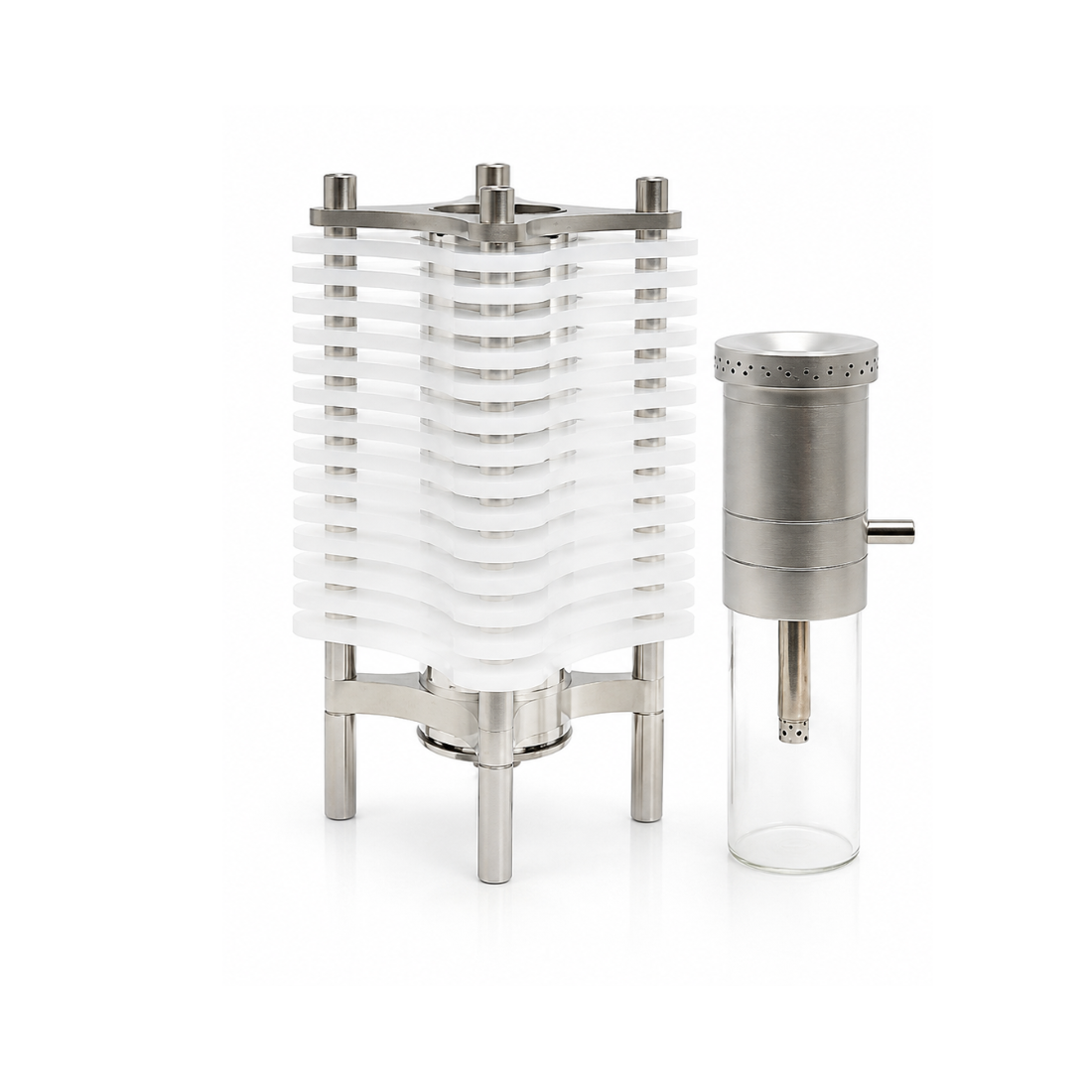 Modern Acrylic & Stainless Steel Hookah