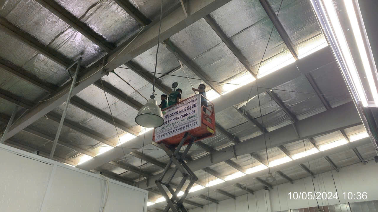 Vệ sinh nhà xưởng Hoàng An