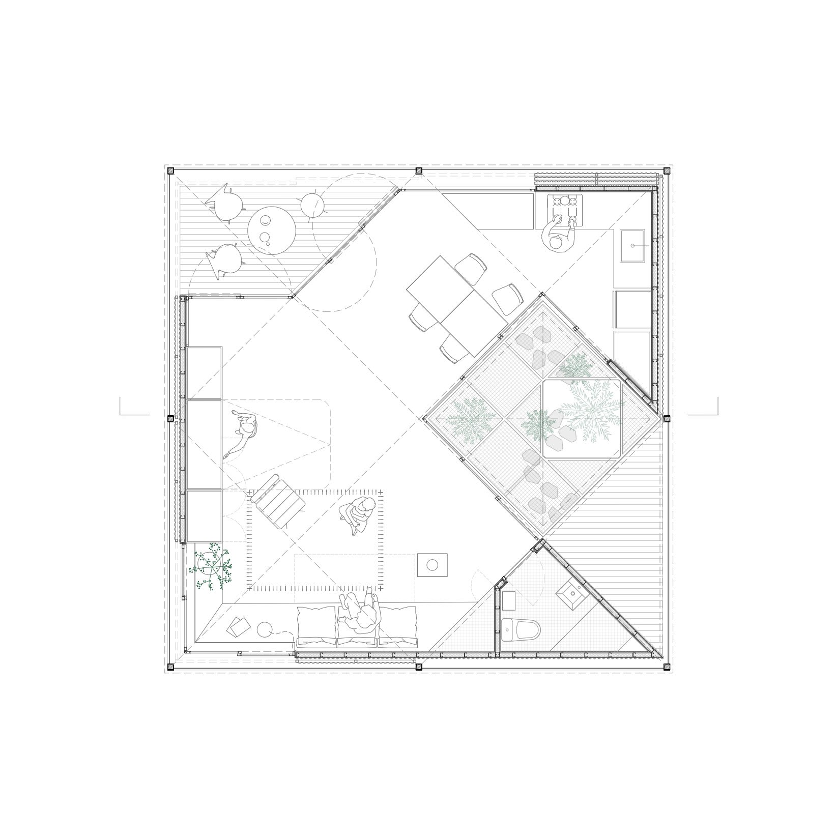 Casa Tangram — planos