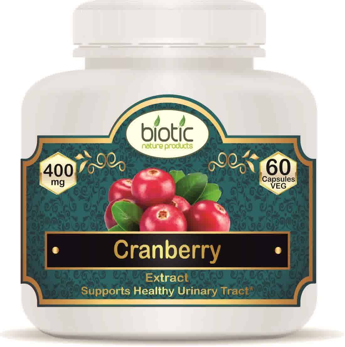 Cranberry Extract Capsules ( क्रैनबेरी कैप्सूल ) Biotic Nature Products