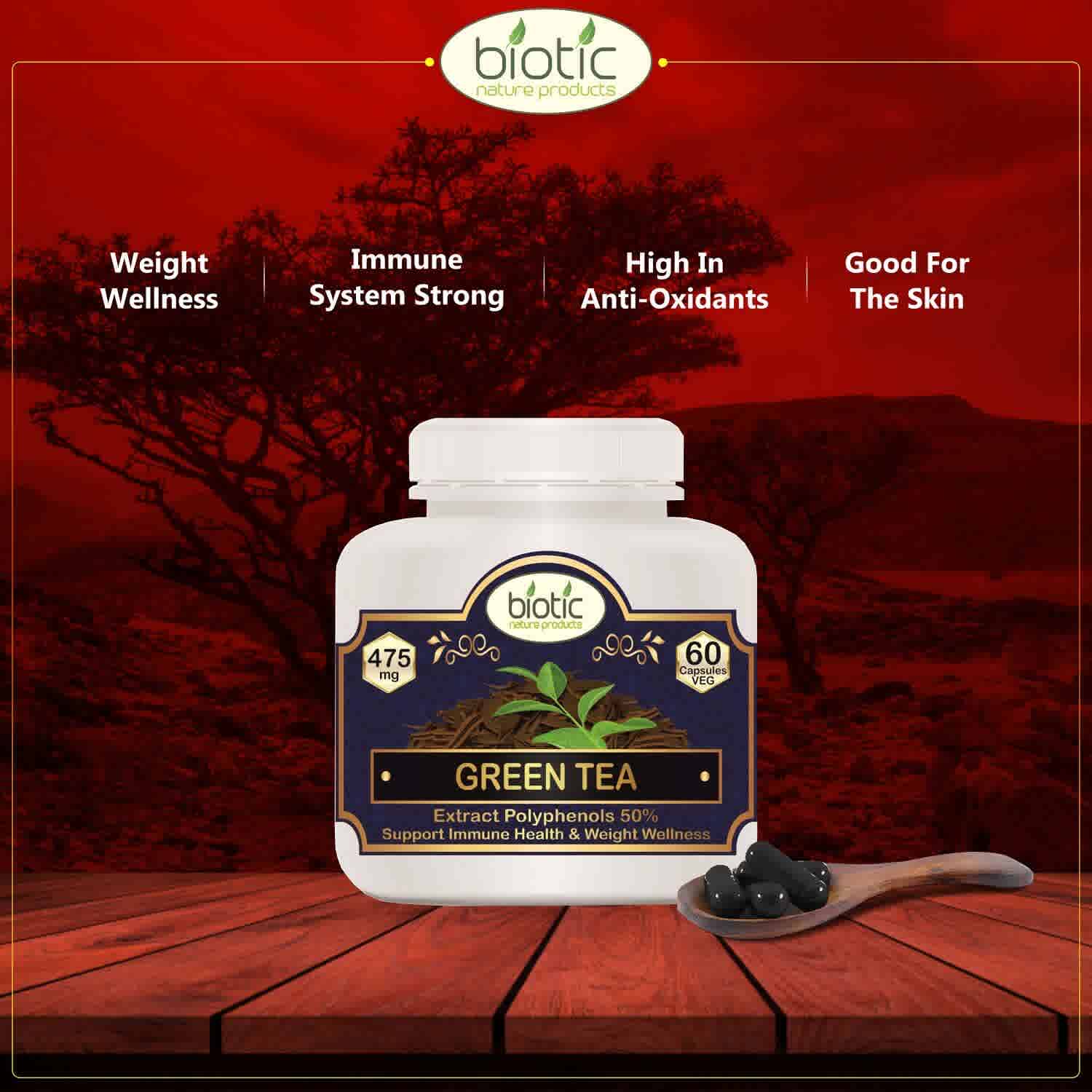 Green Tea Extract Capsules ( हरी चाय / ग्रीन टी कैप्सूल ) Biotic