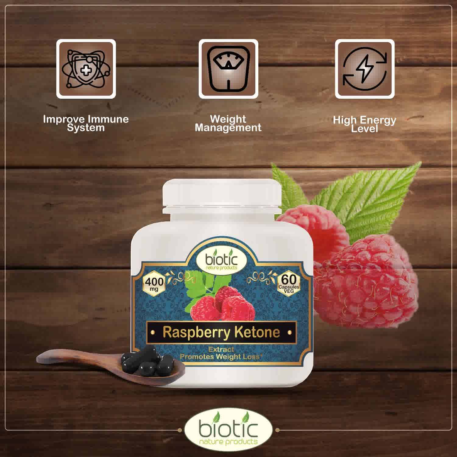 Raspberry Ketone Extract Capsules ( रास्पबेरी कीटोन कैप्सूल ) Biotic