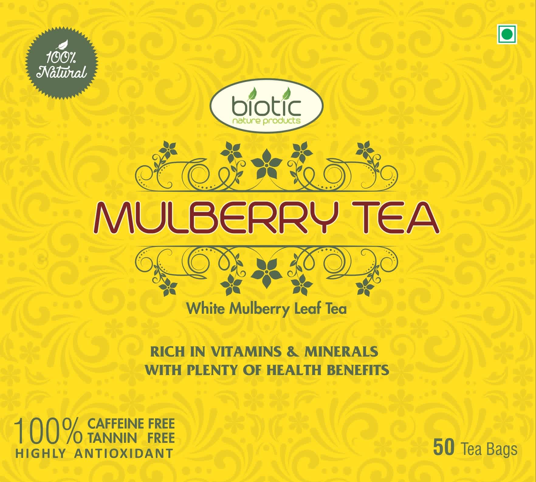 White Mulberry Leaf Tea (Morusalba) Herbal Tea Biotic Nature Products