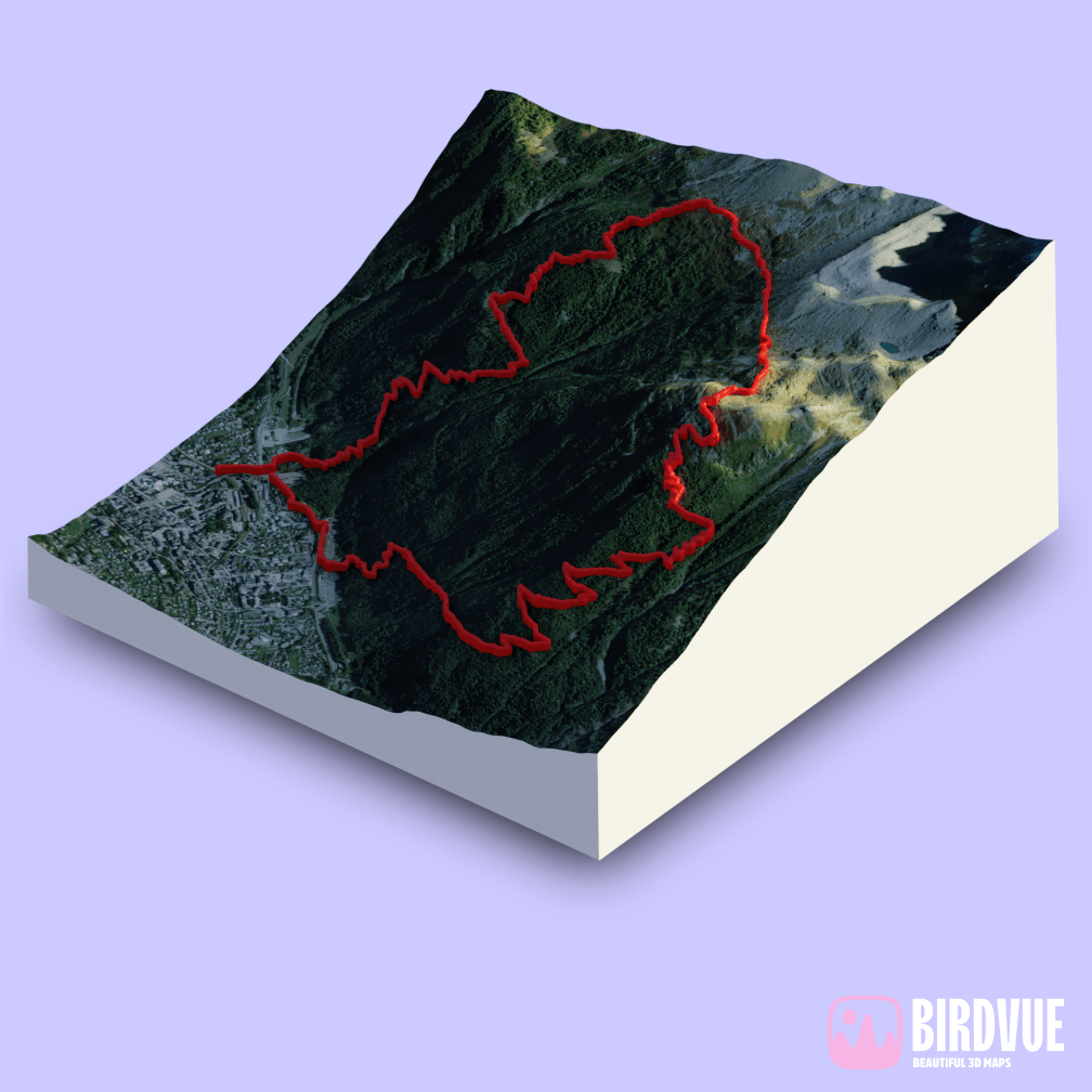 3d map of Rando repérage du Duo Étoilé