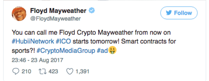Флойд Мейвезер анонсирует свое ICO в спорте