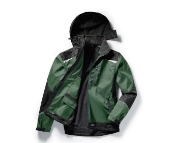 DASSY PULSE Sweatshirt-Jacke Jacke Arbeitsjacke schwarz//anthrazitgrau 290g//m²