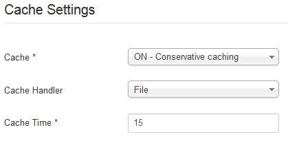 در این قسمت تعیین میکنید که کش جوملا فعال باشد یا نه joomla-cache