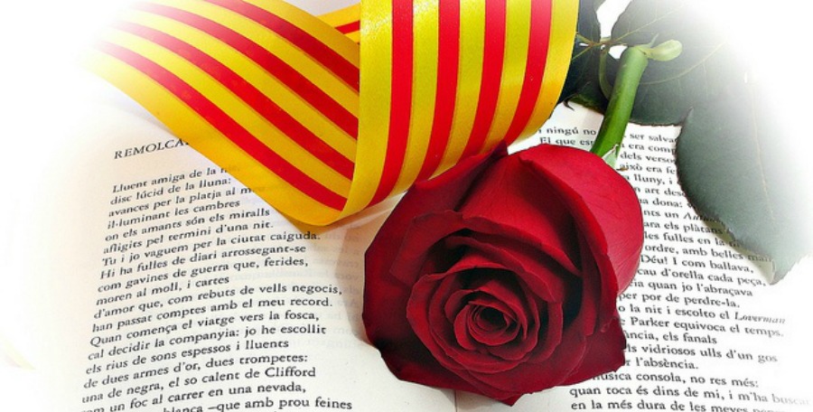 sant jordi libros rosas barcelona