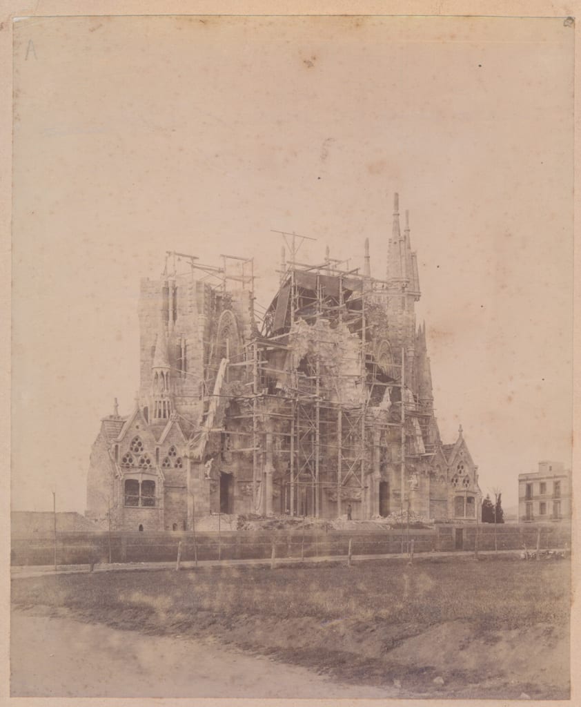 Sagrada Família - Nativity façade in 1899