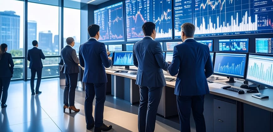 רצפת המסחר בשוק המניות קרדיט ביזפורטל