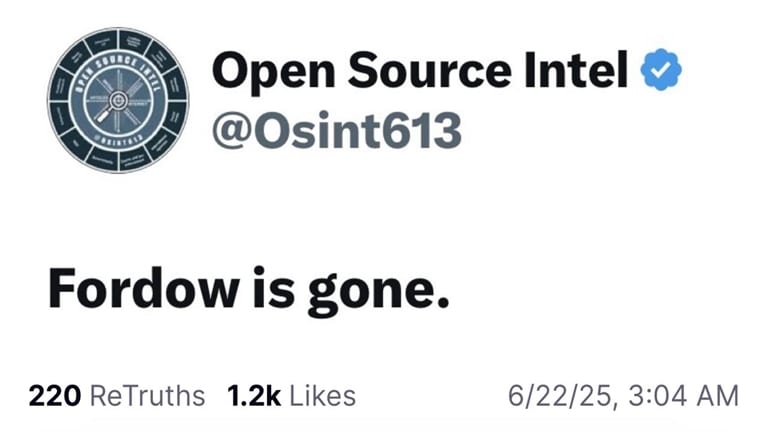 ׳הלך פורדו׳ - מתוך חשבון התרות׳ סושיאל של טראמפ