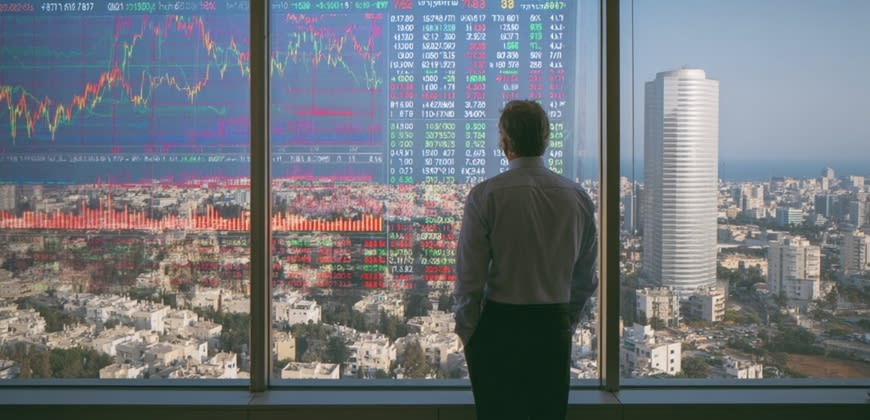 יזם מול גרפים – קרדיט: AI יזם מול גרפים – קרדיט: AI