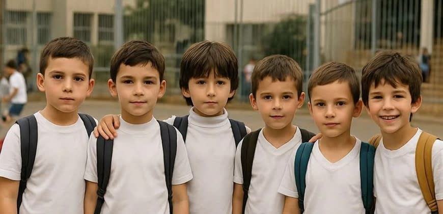 ה"שישיה" שעולה לכיתה א', צילום מסך מעמוד הפייסבוק של משרד החינוך ה"שישיה" שעולה לכיתה א', צילום מסך מעמוד הפייסבוק של משרד החינוך