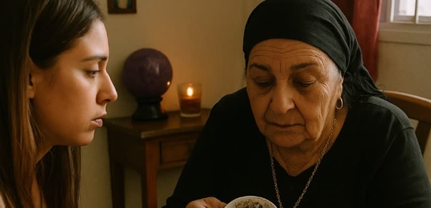 מיסטיקנית קוראת בקפה (AI) מיסטיקנית קוראת בקפה (AI)