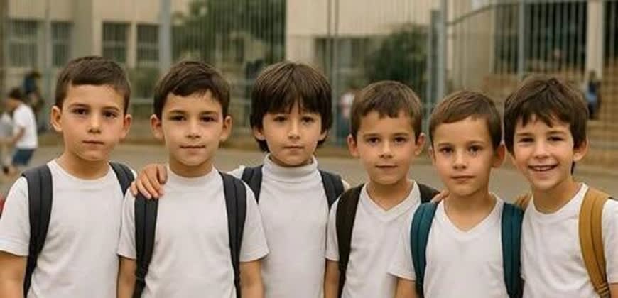 ה-"שישייה" שעלתה לכיתה א'. קרדיט: משרד החינוך ה-"שישייה" שעלתה לכיתה א'. קרדיט: משרד החינוך