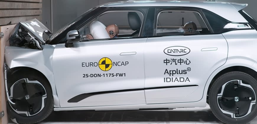 דונגפנג בוקס במבחן ריסוק חזיתי. צילום EuroNcap דונגפנג בוקס במבחן ריסוק חזיתי. צילום EuroNcap