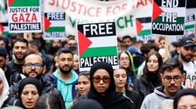 הפגנה פלסטינית בלונדון, קרדיט: גרוק