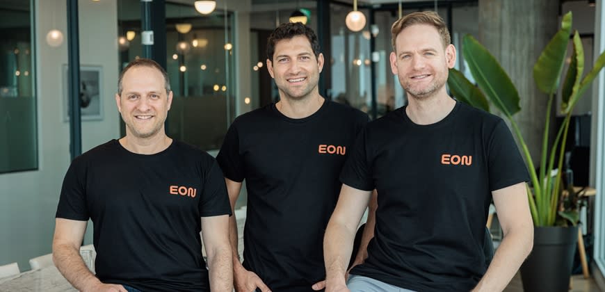 מימן לשמאל: אופיר ארליך (CEO), רון קמחי (CTO), וגונן שטיין (President), צילום: אסף רביבו