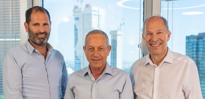 ראשי קרן אלומה, מימין לשמאל:  אורי יוגב, מולי רבינא ויאיר הירש.  צילום: נוי נפתלי