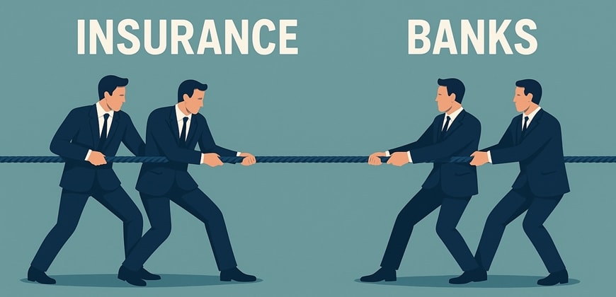 ביטוחים נגד בנקים. נעשה ע״י AI