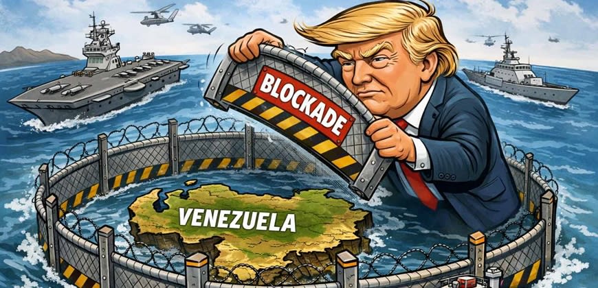 טראמפ מצור על וונצואלה ונפט. נעשה ע״י AI