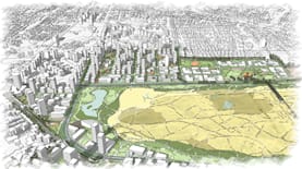 הדמיה רובע ח-500. קרדיט: משרד ארי כהן-מיכאל וינד אדריכלות ובינוי ערים הדמיה רובע ח-500. קרדיט: משרד ארי כהן-מיכאל וינד אדריכלות ובינוי ערים