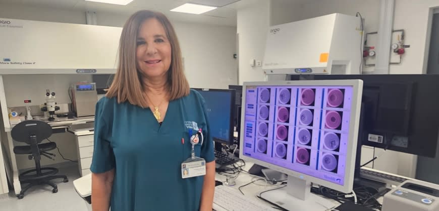 ד"ר דבורה שטרסבורגר מנהלת המעבדה ביחידה להפריה חוץ גופית במרכז הרפואי שמיר (אסף הרופא), קרדיט: ביה"ח