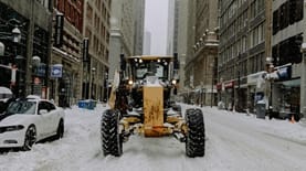 מפלס שלג בסופת "פרן" בארה"ב. קרדיט: רשתות חברתיות