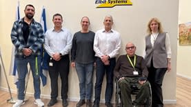 המפגש בין אנשי אלביט מערכות לאנשי הוועד הפראלימפי צילום: אלביט מערכות
