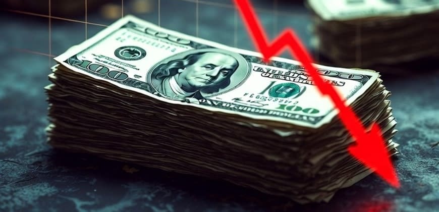 דולר יורד (בעזרת AI)