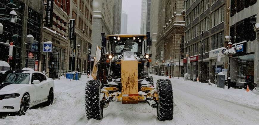 מפלס שלג בסופת "פרן" בארה"ב. קרדיט: רשתות חברתיות מפלס שלג בסופת "פרן" בארה"ב. קרדיט: רשתות חברתיות