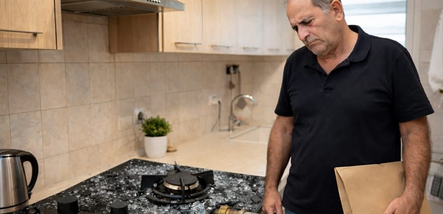 כיריים מנופצים צילום: AI