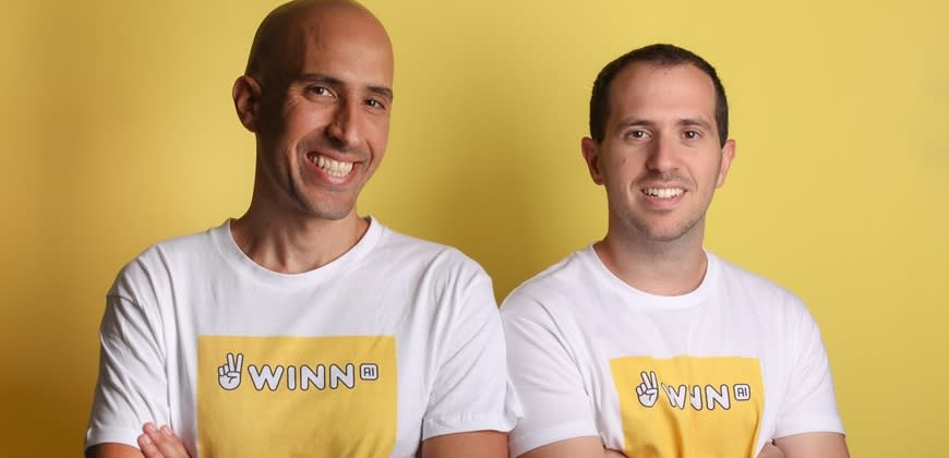 אלדד פוסטן-קורן ובר חלוה, שותפים-מייסדים WINN.AI צילום: גל בורנשטיין אלדד פוסטן-קורן ובר חלוה, שותפים-מייסדים WINN.AI צילום: גל בורנשטיין