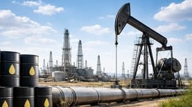 מאגרי נפט, חביות. קרדיט: נעשה על ידי AI