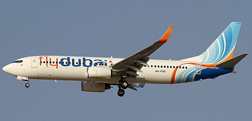 מטוס של פליי דובאי צילום: By Konstantin von Wedelstaedt - http://www.airliners.net/photo/Flydubai/Bo