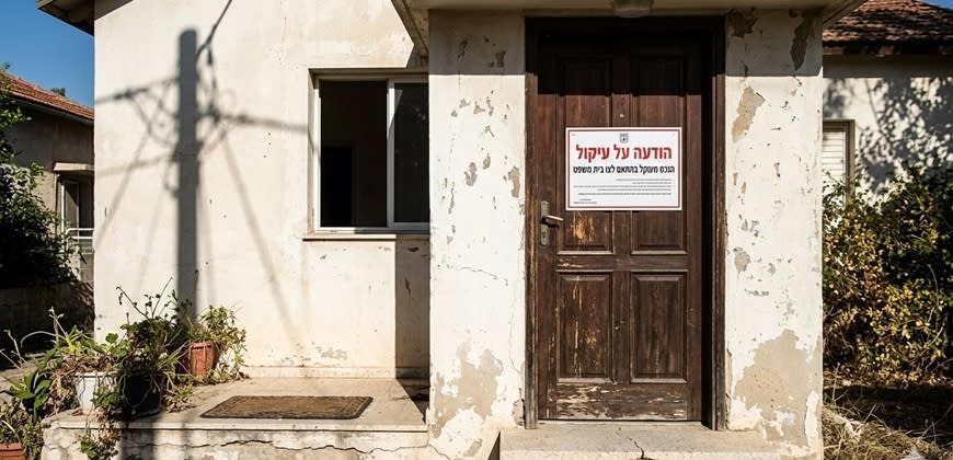 בית מעוקל צילום: AI