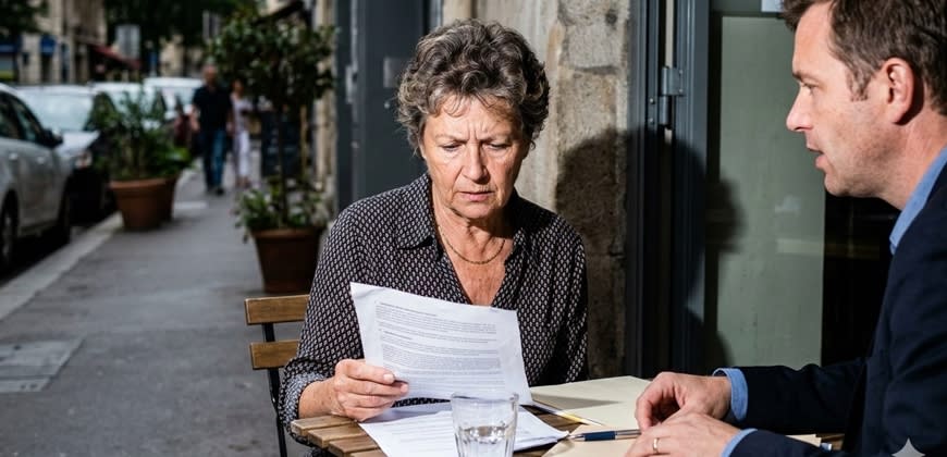 אשה מנסה לקרוא מסמך צילום: AI אשה מנסה לקרוא מסמך צילום: AI