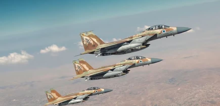 מטוסי קרב בדרך לתקיפה באיראן  (דובר צה"ל)