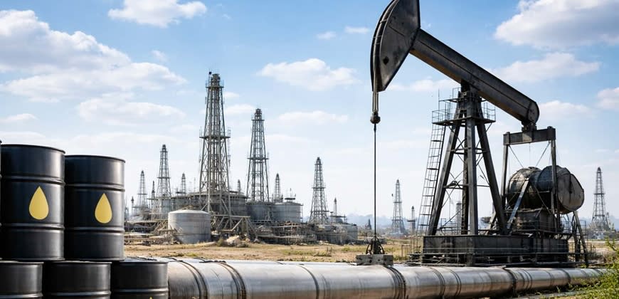 מאגרי נפט, חביות. קרדיט: נעשה על ידי AI