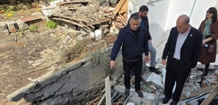 מתניהו אנגלמן בסיור ביישובי הצפון (צילום: משרד מבקר המדינה)