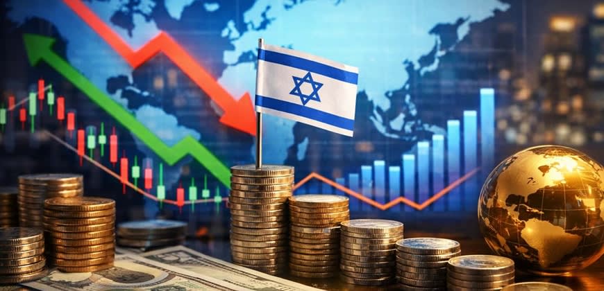 ישראל, חול, עולם, מאזן, השקעה, מדד. קרדיט: נוצר על ידי AI