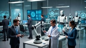 עבודה משולבת עם רובוטים (בעזרת AI) עבודה משולבת עם רובוטים (בעזרת AI)