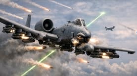 מטוס הוורת׳הוג בפעולה. אילוסטרציה: דפדפן אטלס של OpenAI