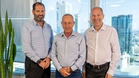 ראשי קרן אלומה, מימין אורי יוגב, מולי רבינא ויאיר הירש (צילום: צלם נוי נפתלי)